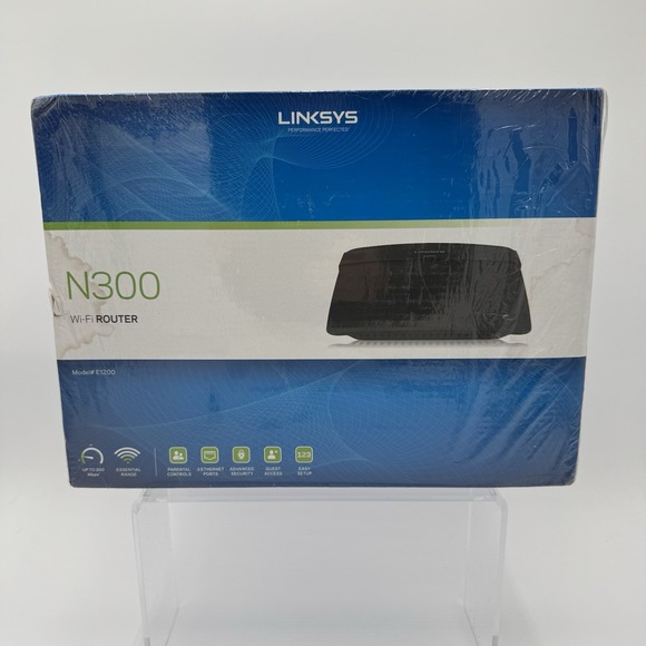 Linksys N300 Wi-Fi Wireless Router E1200 300Mbps. New. - Picture 1 of 16